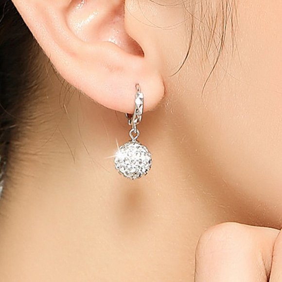 Rhinestone Earrings LX1190502 - Picture 3 of 5